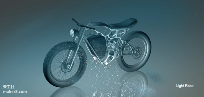 这样拉风的摩托你想要么 首辆仿生3D打印电动摩托诞生记

3D打印摩托,3D打印电动摩托,仿生设计的概念,仿生设计案例,结构仿生设计