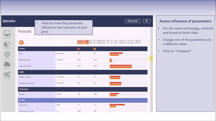 OptiMatter的软件操作界面