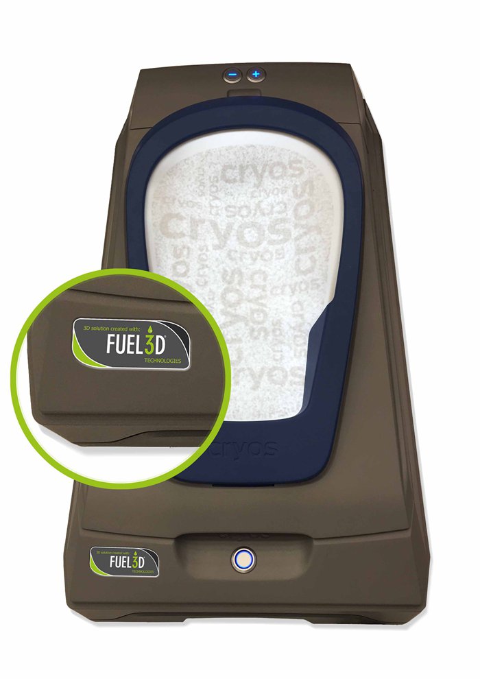 根据3d扫描仪原理创造带Fuel3D技术的足部扫描仪CryoScan3D