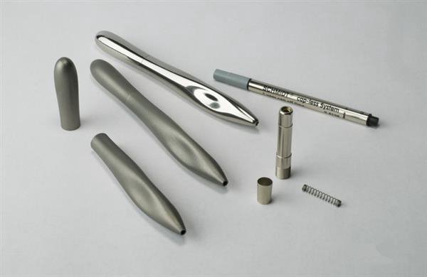 土豪专用3D打印笔 3D打印钛金属圆珠笔P22