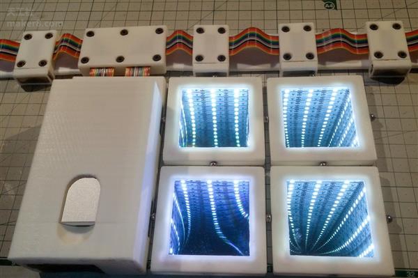 性感与高科技的结合 美女创客SexyCyborg又造3D打印LED镜面块裙子 性感与高科技的结合 美女创客SexyCyborg又造3D打印LED镜面块裙子