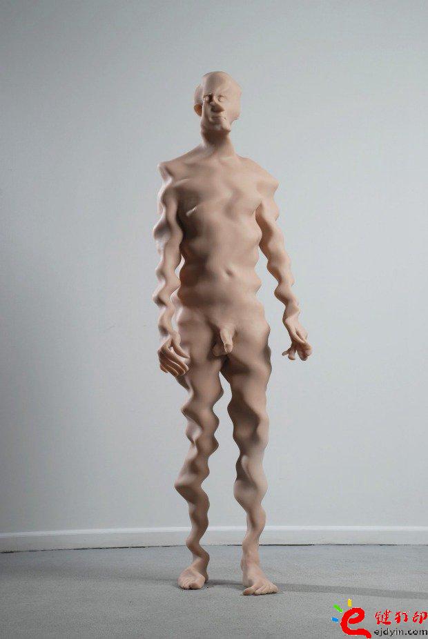 3D打印个性化私人订制 艺术家Richard Dupont的系列3D打印雕塑之一