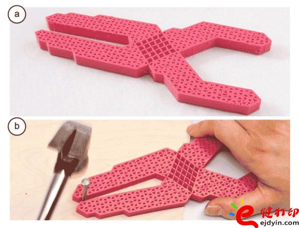 用Metamaterial技术一体打印的钳子 [4D or 3D]3D打印技术升级版-3D打印可形变微结构新鲜出炉