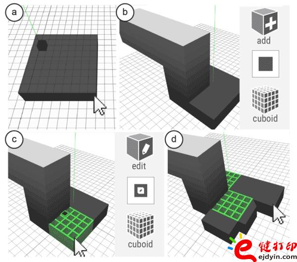 门把手建模,并添加Shearing Cells (绿色) [4D or 3D]3D打印技术升级版-3D打印可形变微结构新鲜出炉