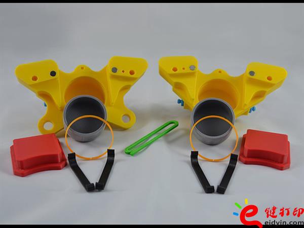 3D打印教学用刹车制动钳,3d打印培训课程方案作品展 中小学生超爱3D打印小作品成功案例展示 3D打印教学用刹车制动钳,3d打印培训课程方案作品展 中小学生超爱3D打印小作品成功案例展示