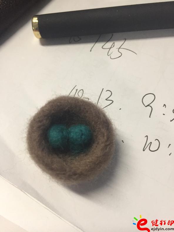 [内附美图]第一次3D打印笔DIY作品之毛毡鸟巢