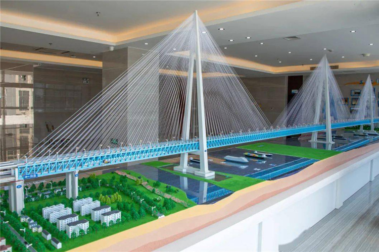 微缩模型一睹马鞍山长江公铁大桥3