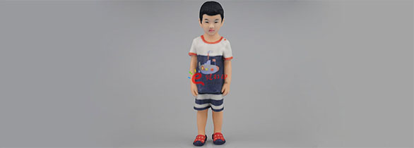 全彩3D打印儿童人像2
